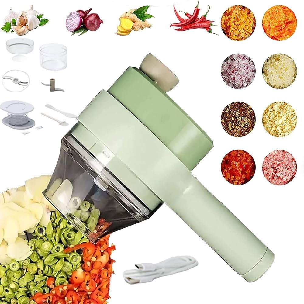 Gatling Food Chopper, Portable Electric Vegetable Cutter Set (Food Chopper)