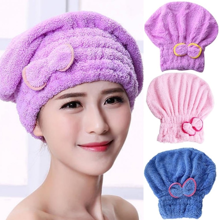 Microfiber Hair Cap Wrap Towel Hat