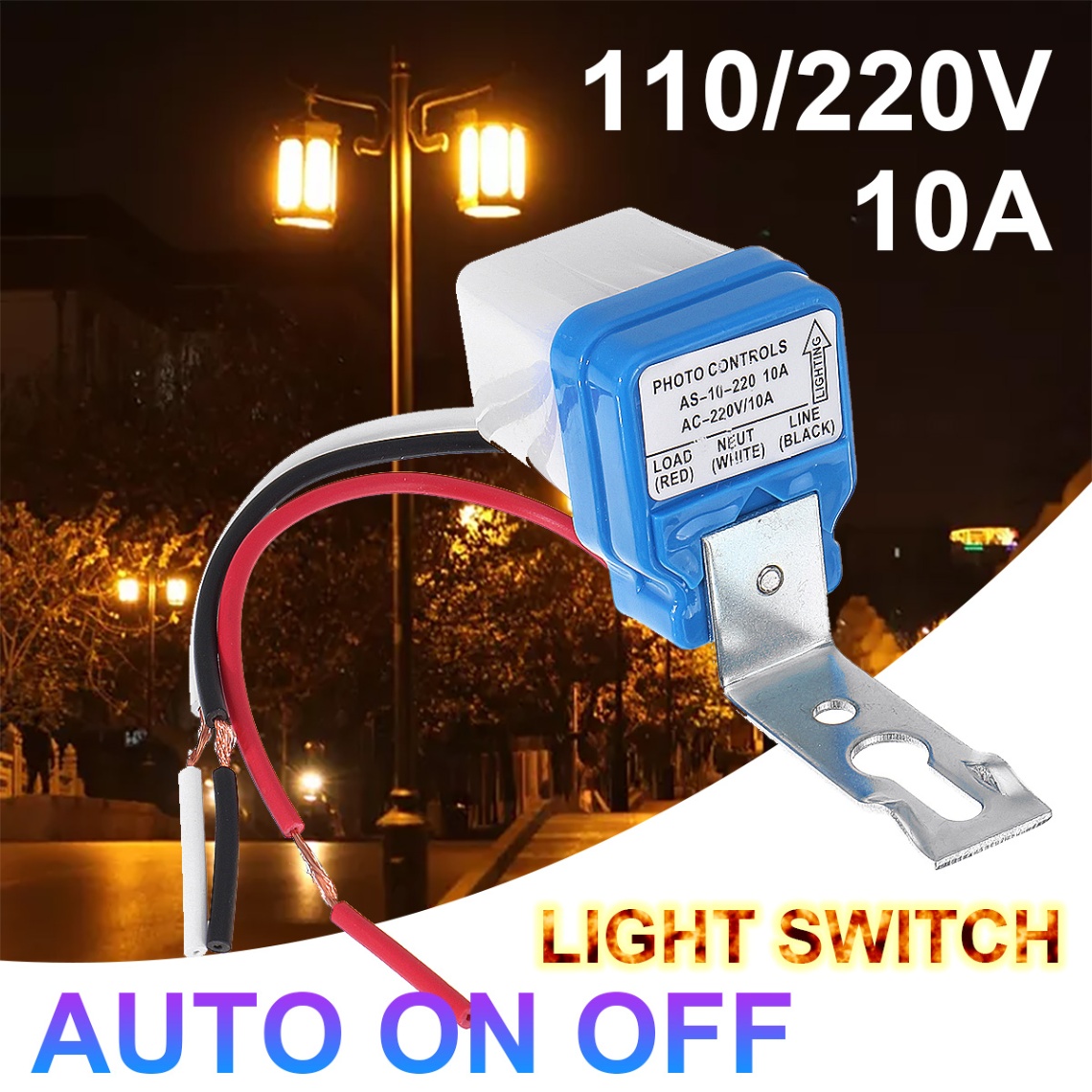 Automatic Day Night Sensor Switch Ac 220V, Day And Night On And Off Photocell Ldr Sensor Switch